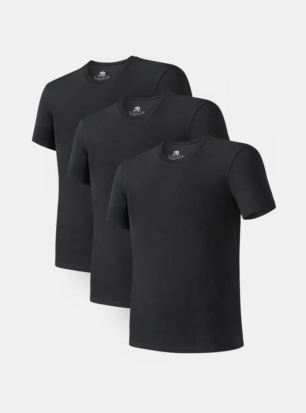 3 Packs Cotton Rib Crew Neck basic Undershirts