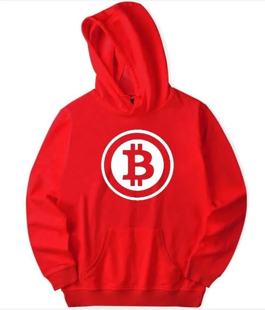 Bitcoin 2018  Thicker Winter Cap Hoodies Men Casual Plus Size Hip-hop Kpop  Out Coat