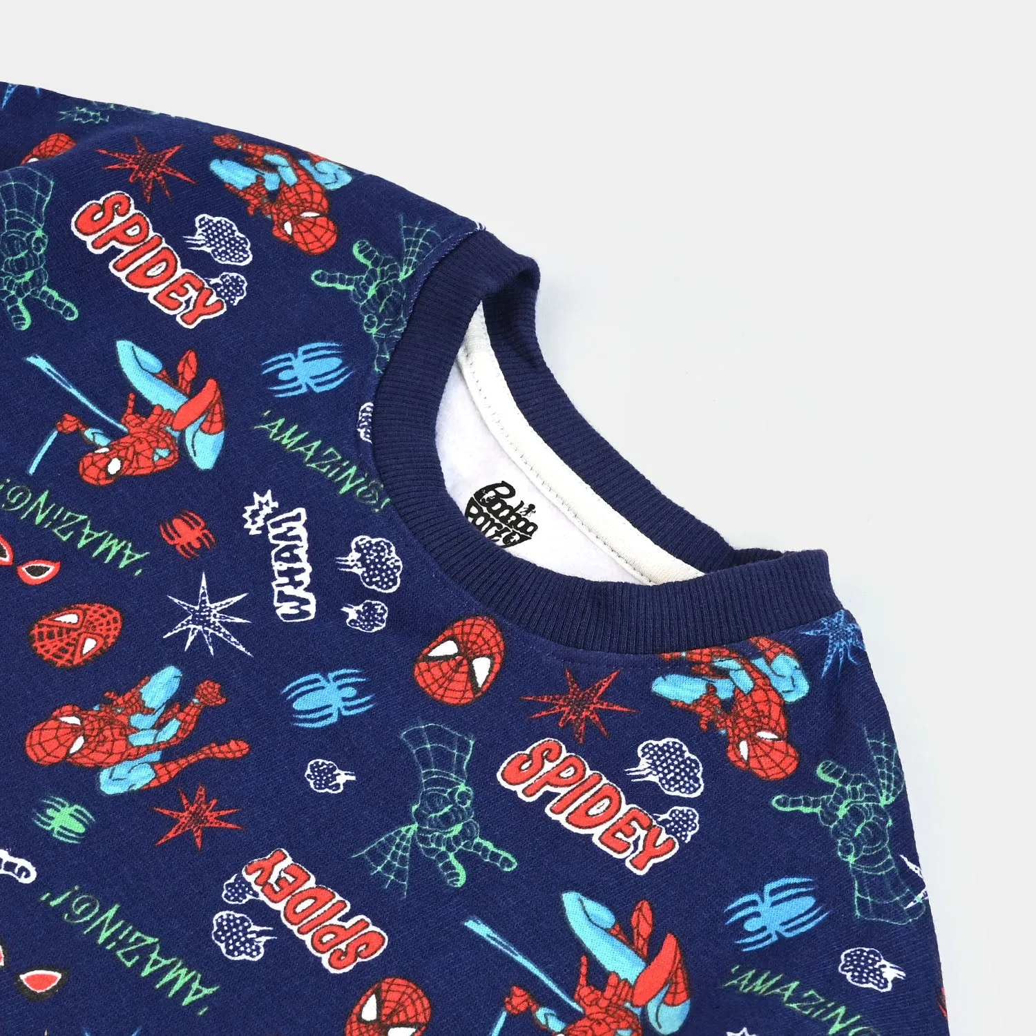 Boys Fleece Sweatshirt Spidey-Navy Blue