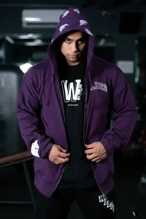 BULLFORCE ZIP HOODIE (PURPLE)