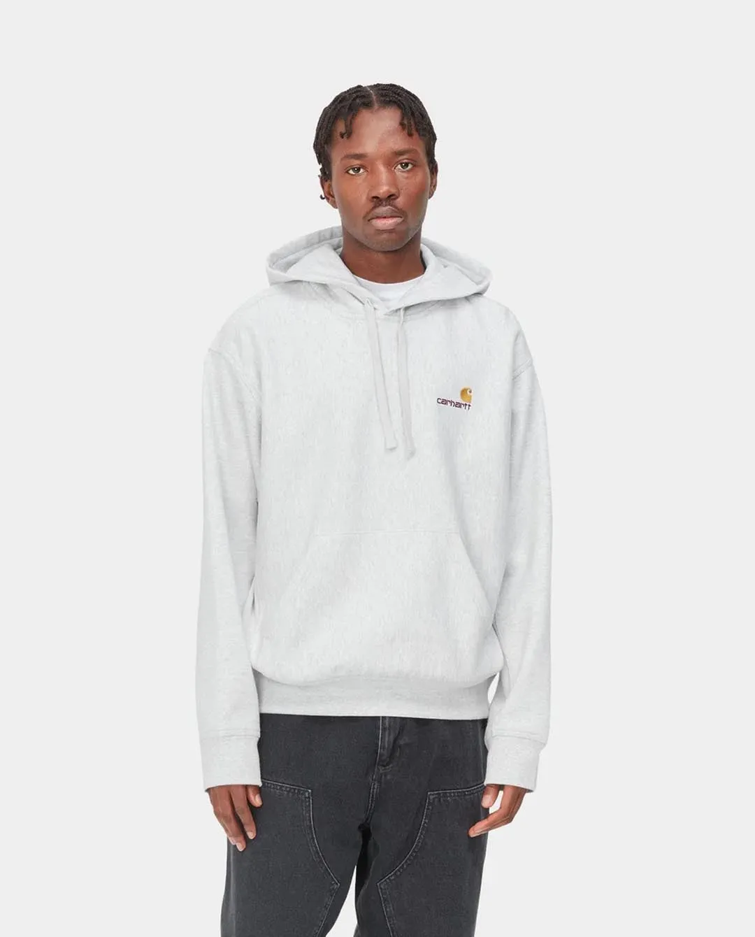 Carhartt WIP - Hooded American Script Sweat - Ash Heather