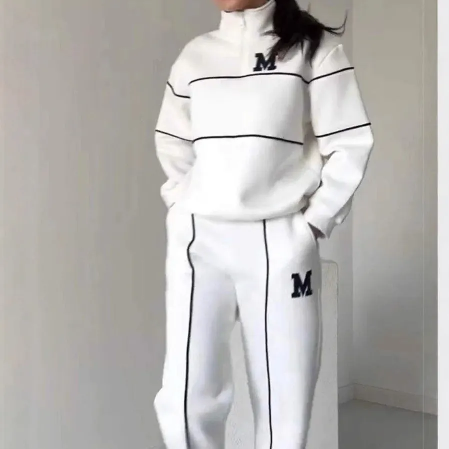 Casual Line Sweatshirt 2-Piece Set