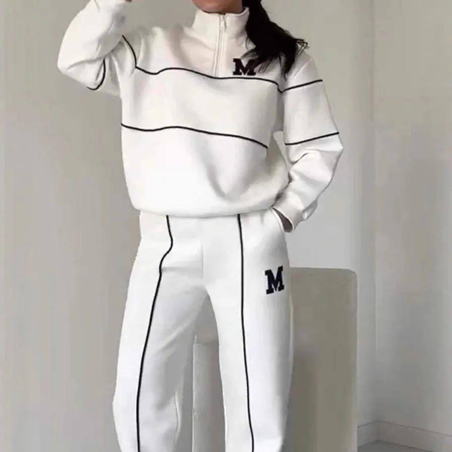 Casual Line Sweatshirt 2-Piece Set