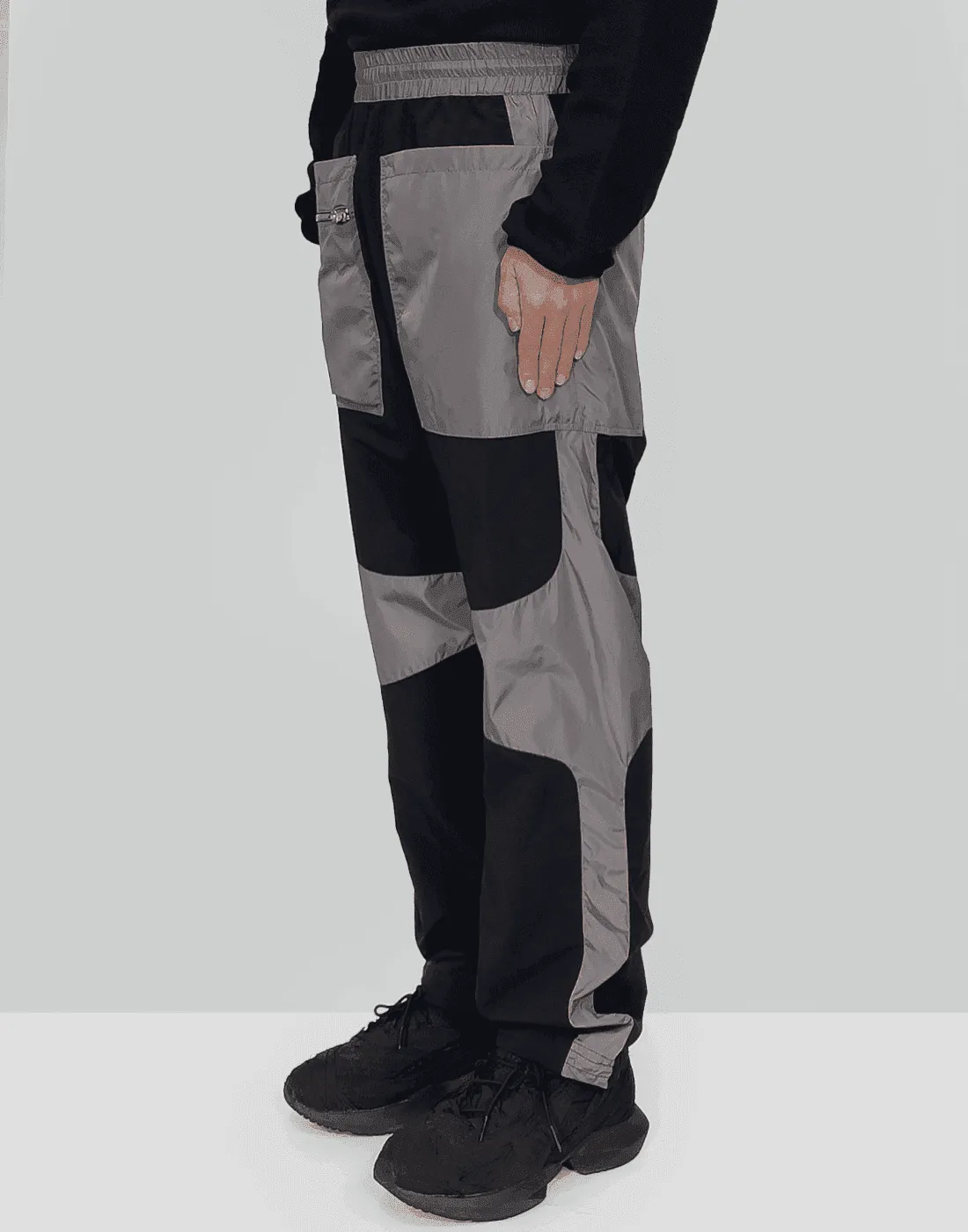 Contrast panelled track trouser v2