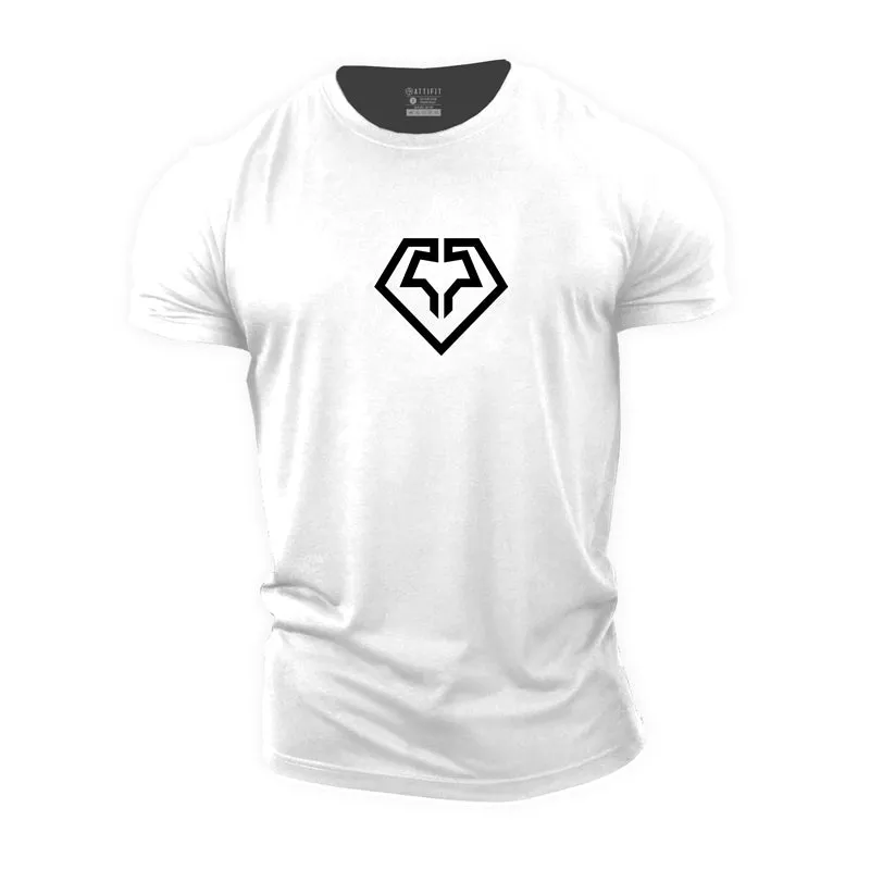 Fitness Diamond Cotton T-Shirt