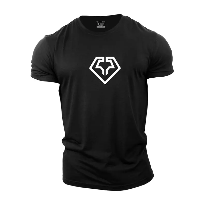 Fitness Diamond Cotton T-Shirt