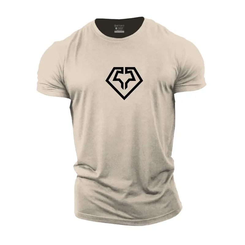 Fitness Diamond Cotton T-Shirt