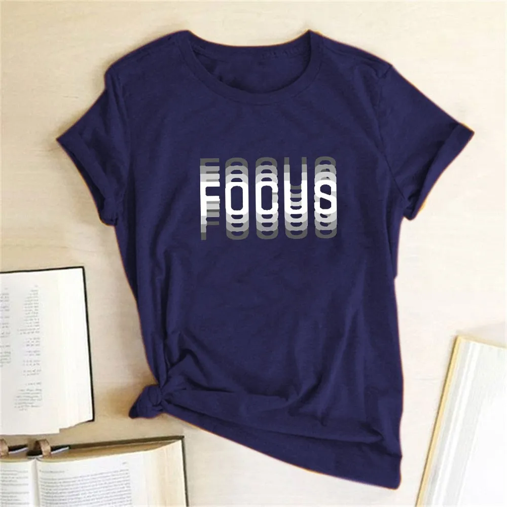 Focus Graphic Print T-shirts - 6 Colors