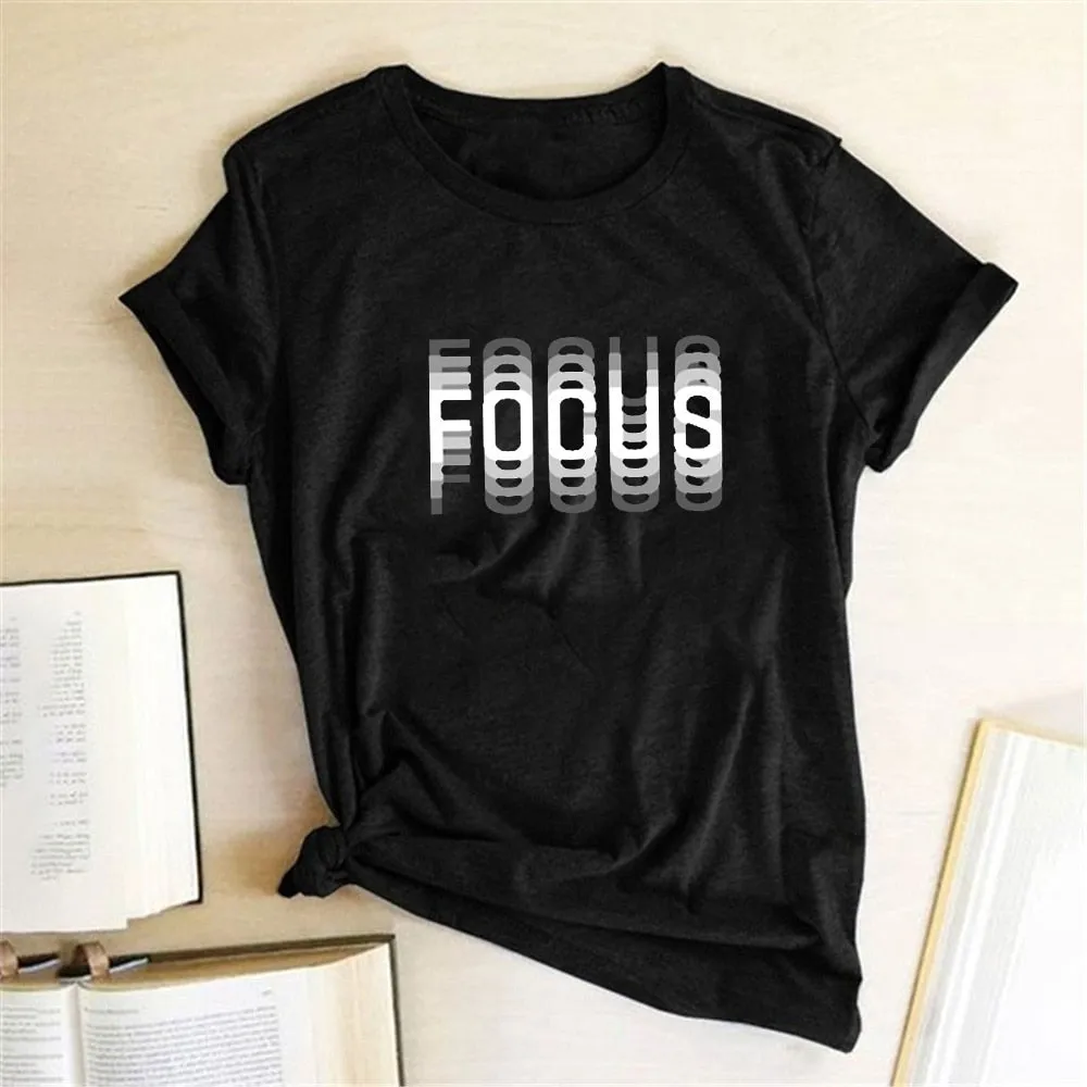 Focus Graphic Print T-shirts - 6 Colors