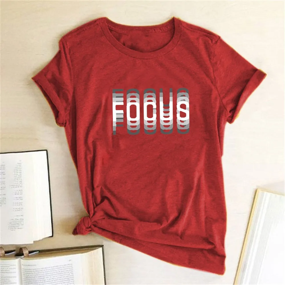 Focus Graphic Print T-shirts - 6 Colors