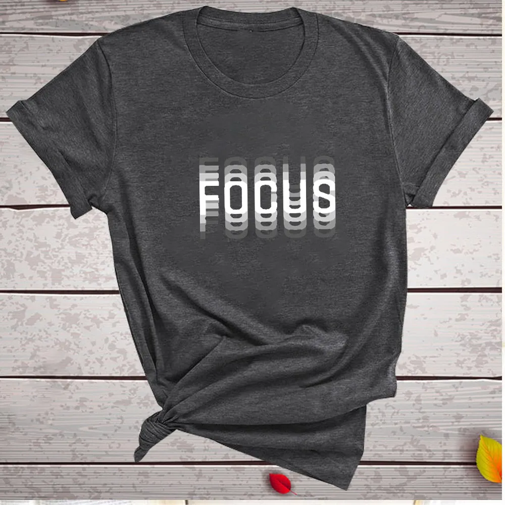 Focus Graphic Print T-shirts - 6 Colors