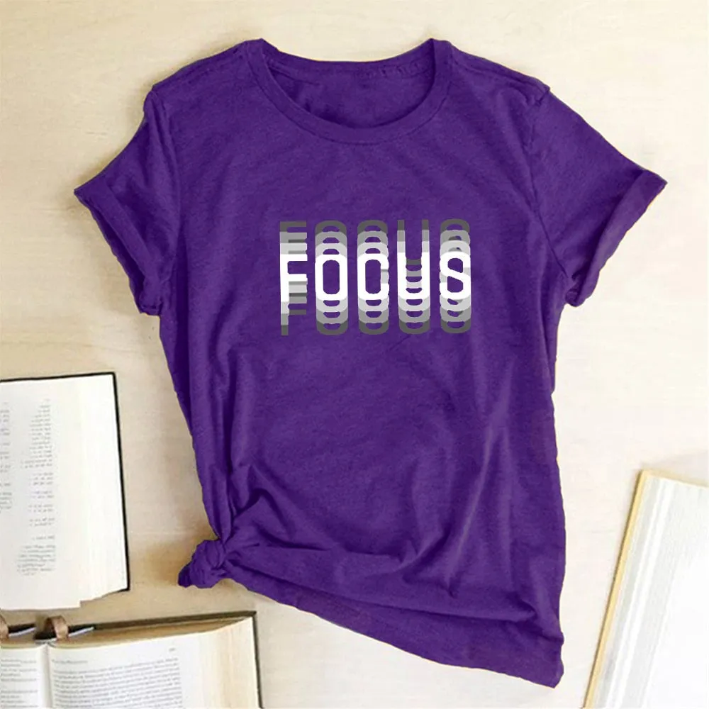 Focus Graphic Print T-shirts - 6 Colors