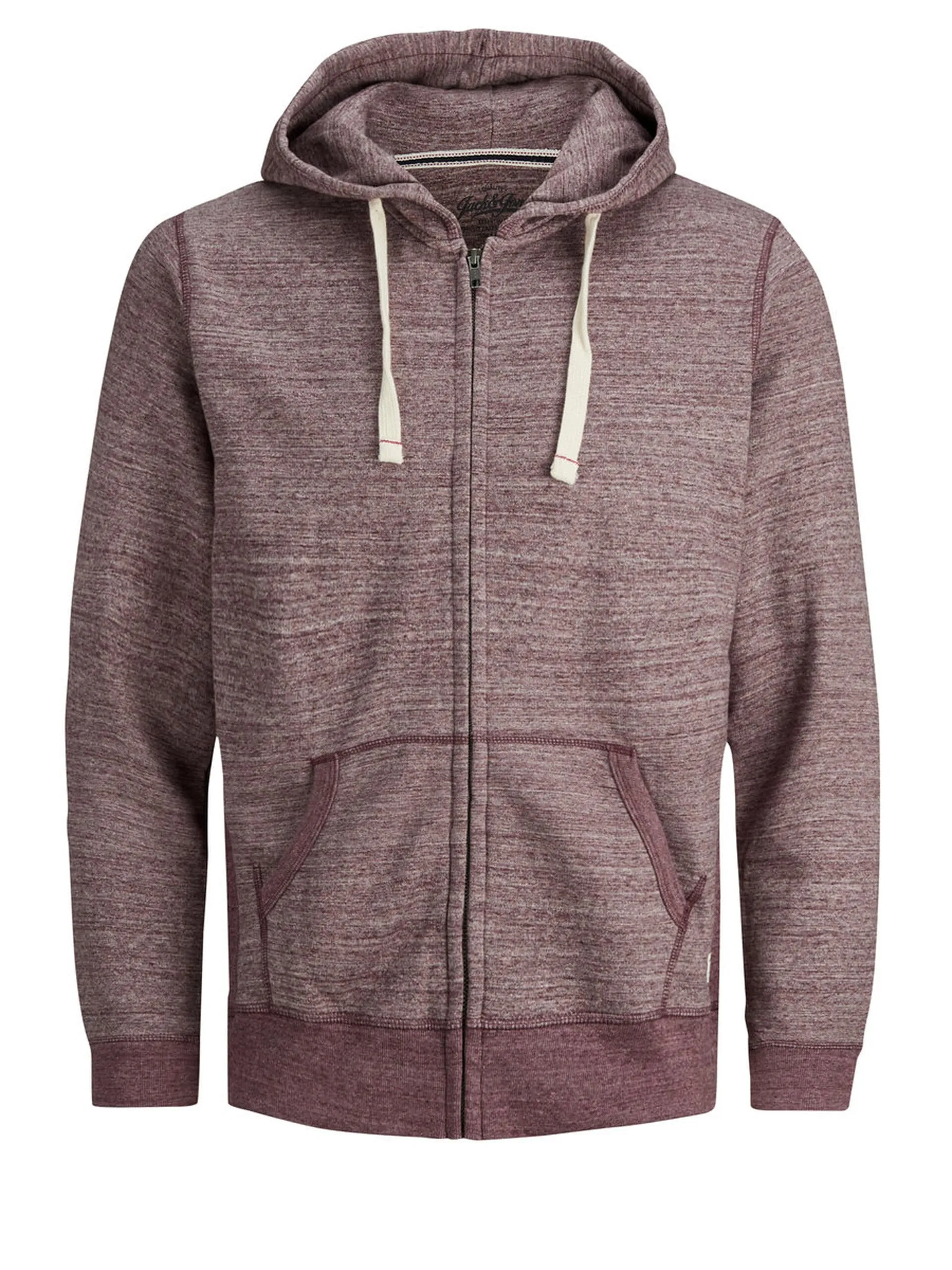 Jack &amp; Jones Red Melange Hoodie