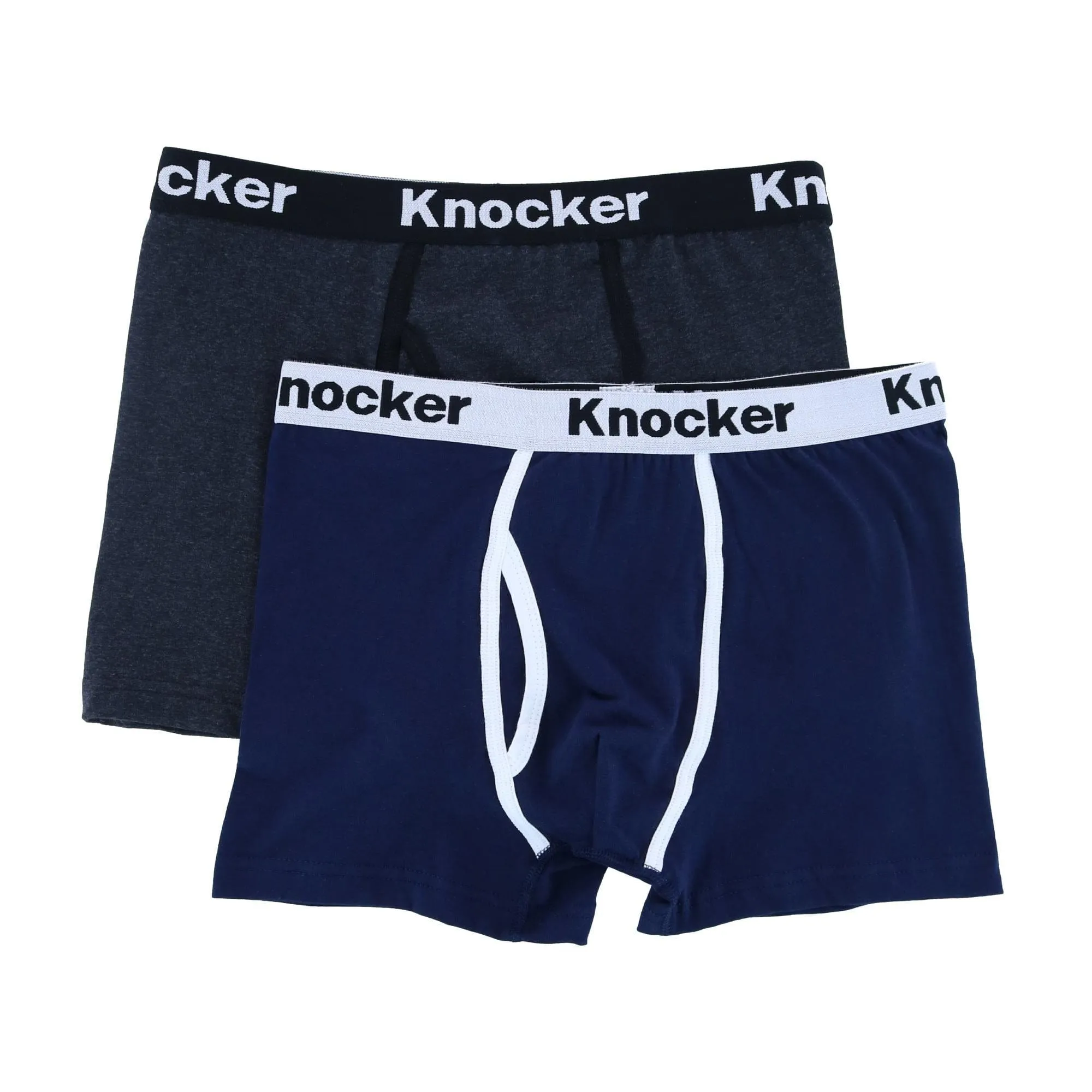 Knocker Men's Boxer Briefs with Contrasting Trim (2 Pack)