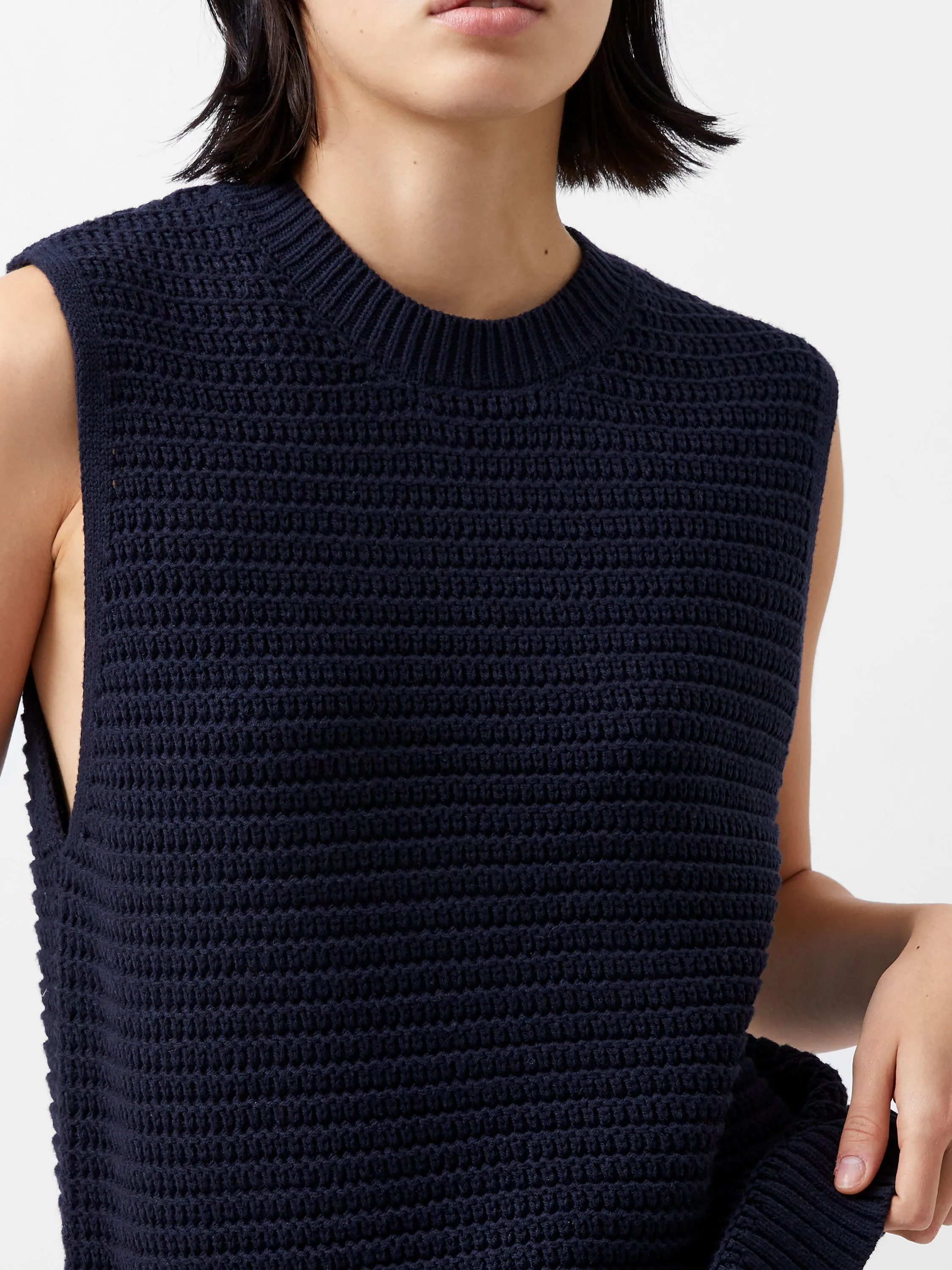 Manda Open Knit Vest