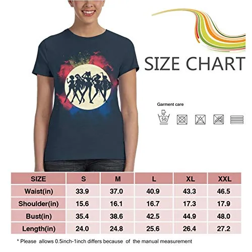 Men Women Sailor Moon Shirt mask Merchandise Loose fit Crewneck Plus Size Undershirts for Teens Men