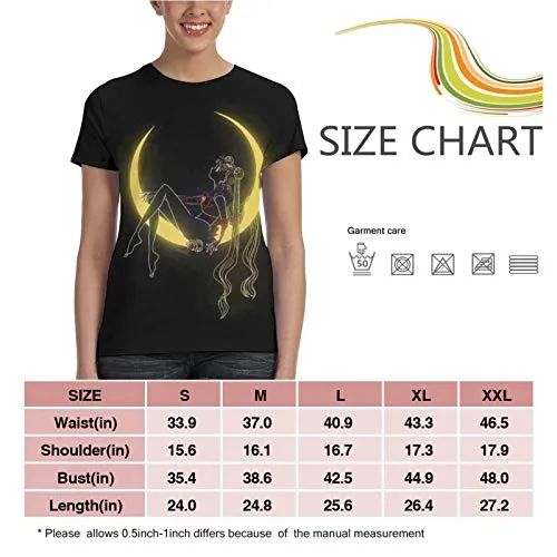 Men Women Sailor Moon Shirt mask Merchandise Loose fit Crewneck Plus Size Undershirts for Teens Men