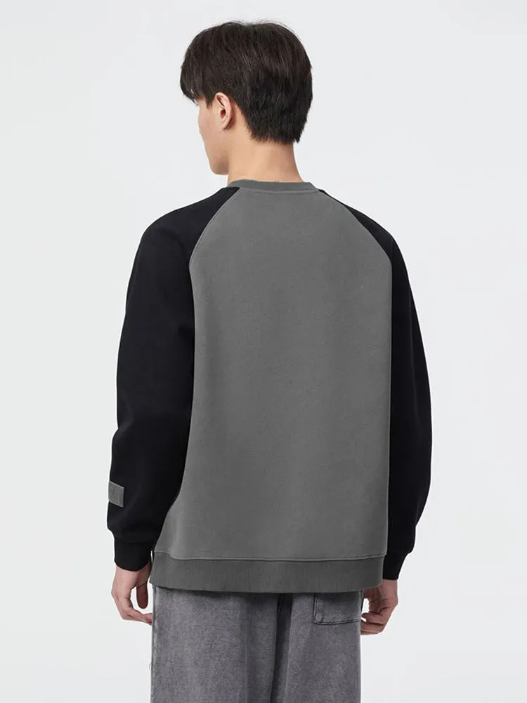 Men'S Colourblock Letter Hoodie