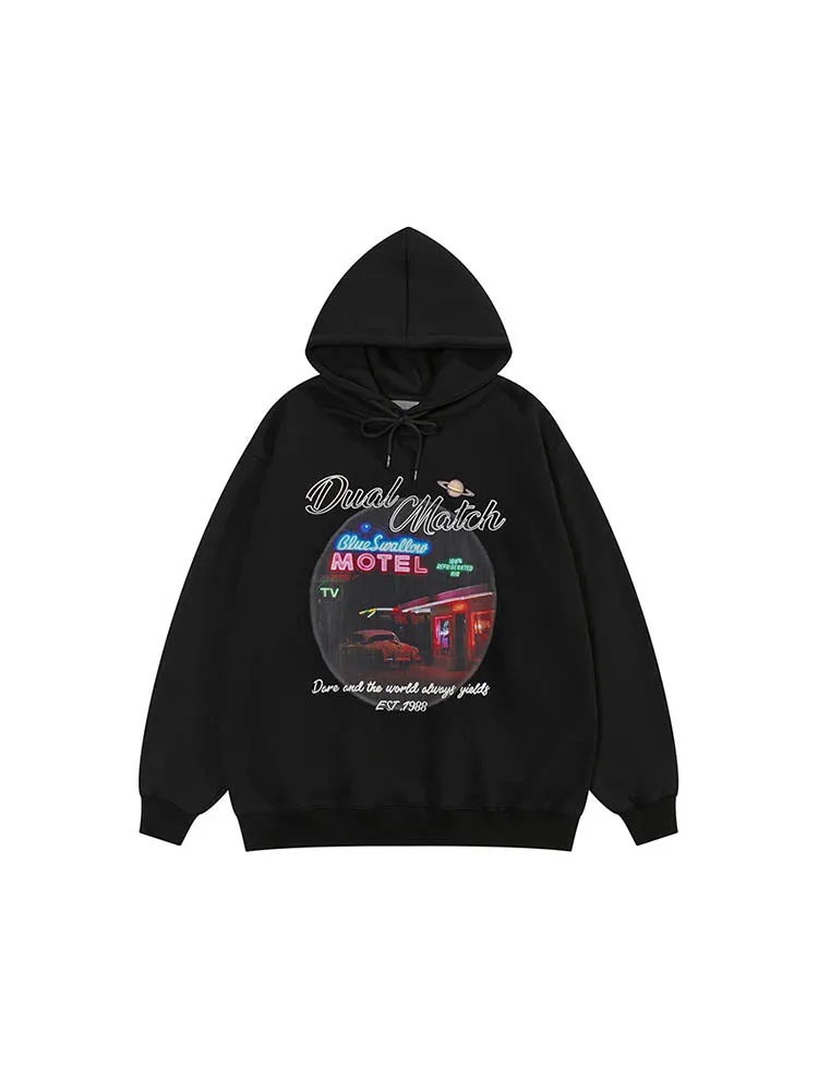 Men'S Hoodies With Motel Graphic Print