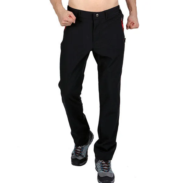 Mens Outdoor Fleece Liner Warm Water-repellent Pants