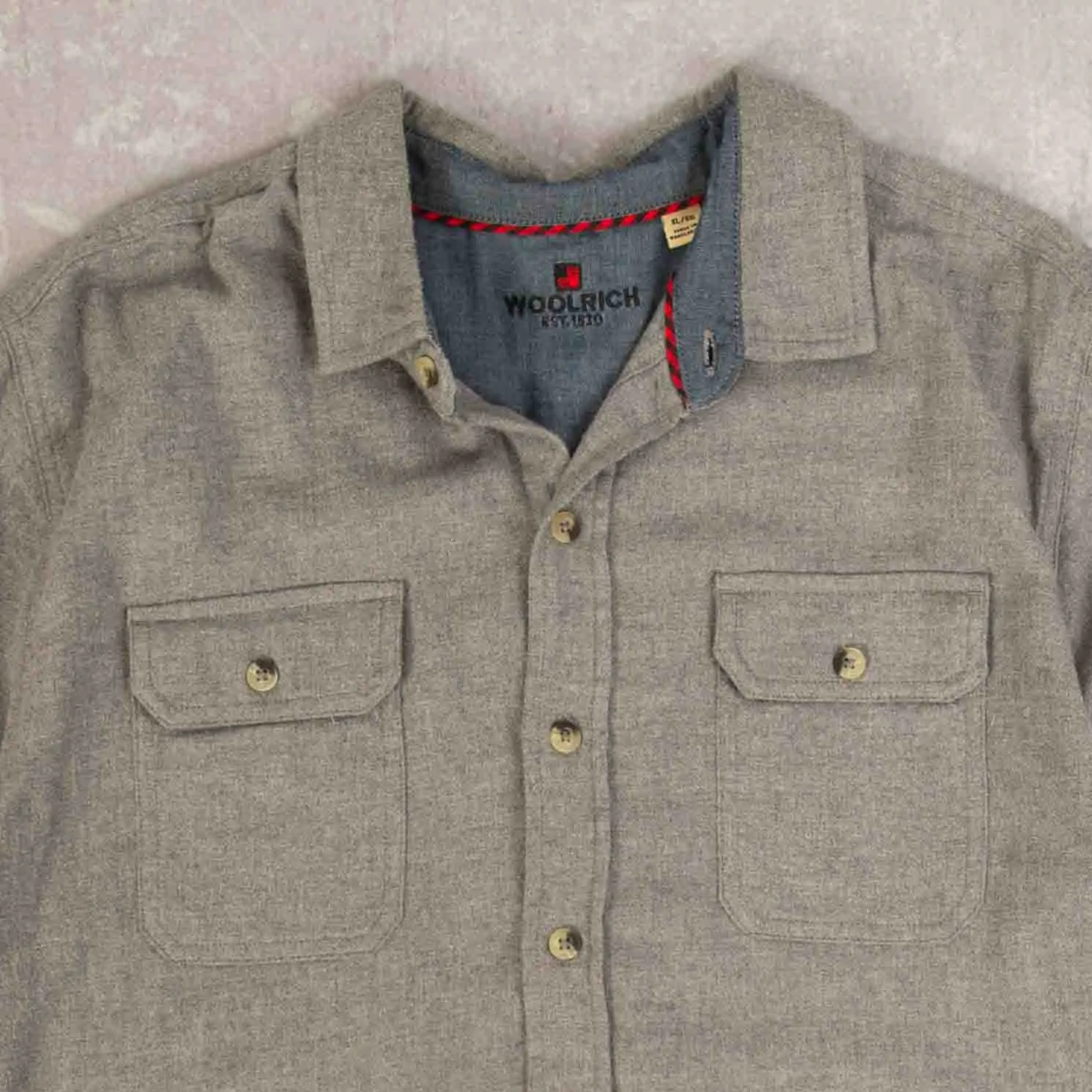 MEN'S VINTAGE WOOLRICH SOFT COTTON SHIRT - X-LARGE