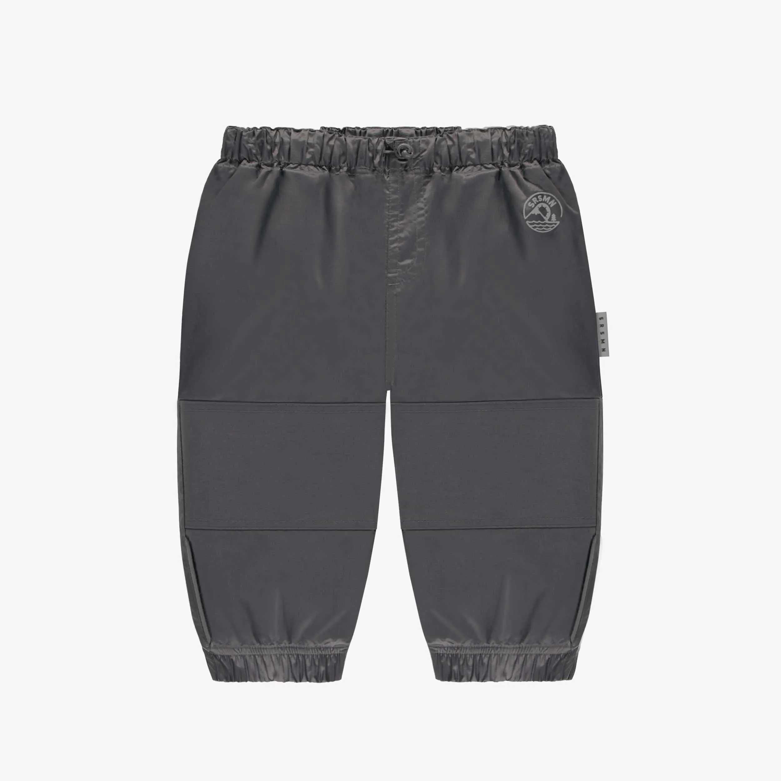 Pantalon d’extérieur charcoal en nylon, bébé || Charcoal nylon outdoor pants, baby