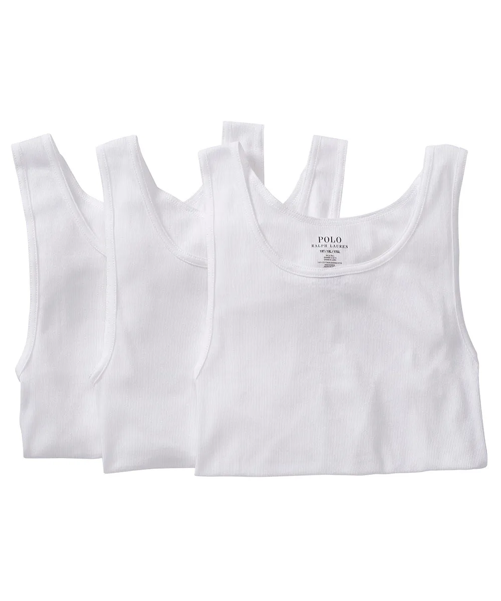 Polo Ralph Lauren Cotton Tank Undershirt (3-Pack)