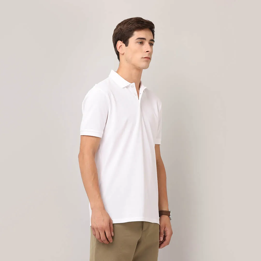 Polo T-Shirts - White