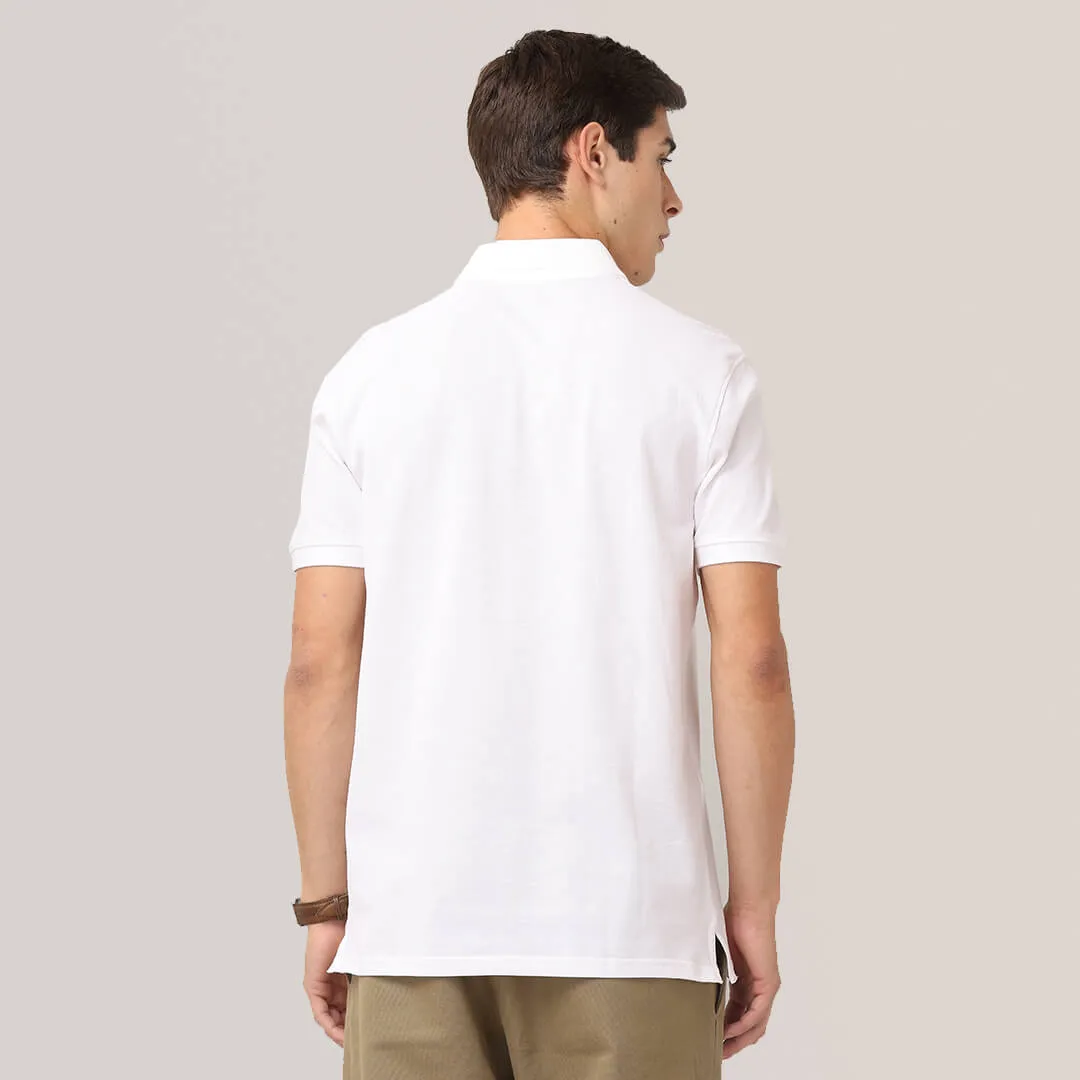 Polo T-Shirts - White