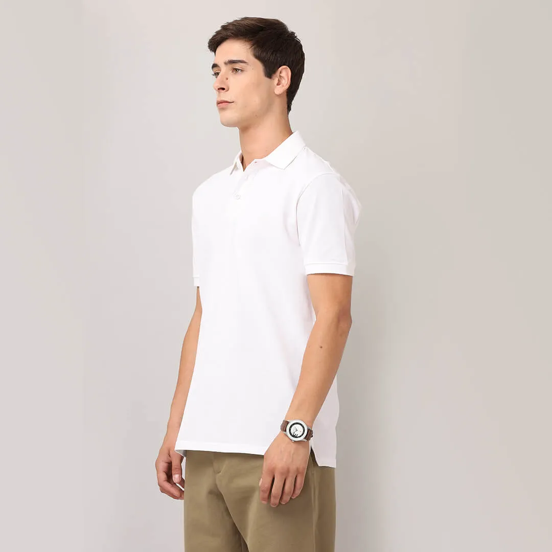 Polo T-Shirts - White