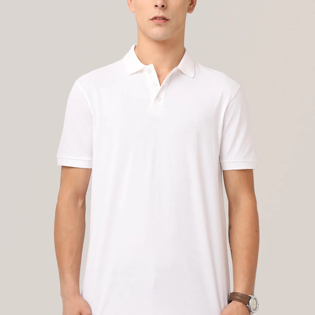 Polo T-Shirts - White