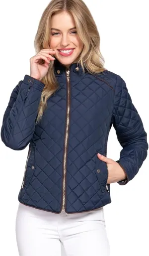 Premium Women Lightweight Quilted Zip Jacket By TJS