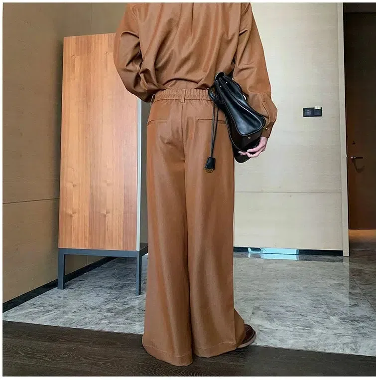 Stylish Wide-Leg Pants Suit Set