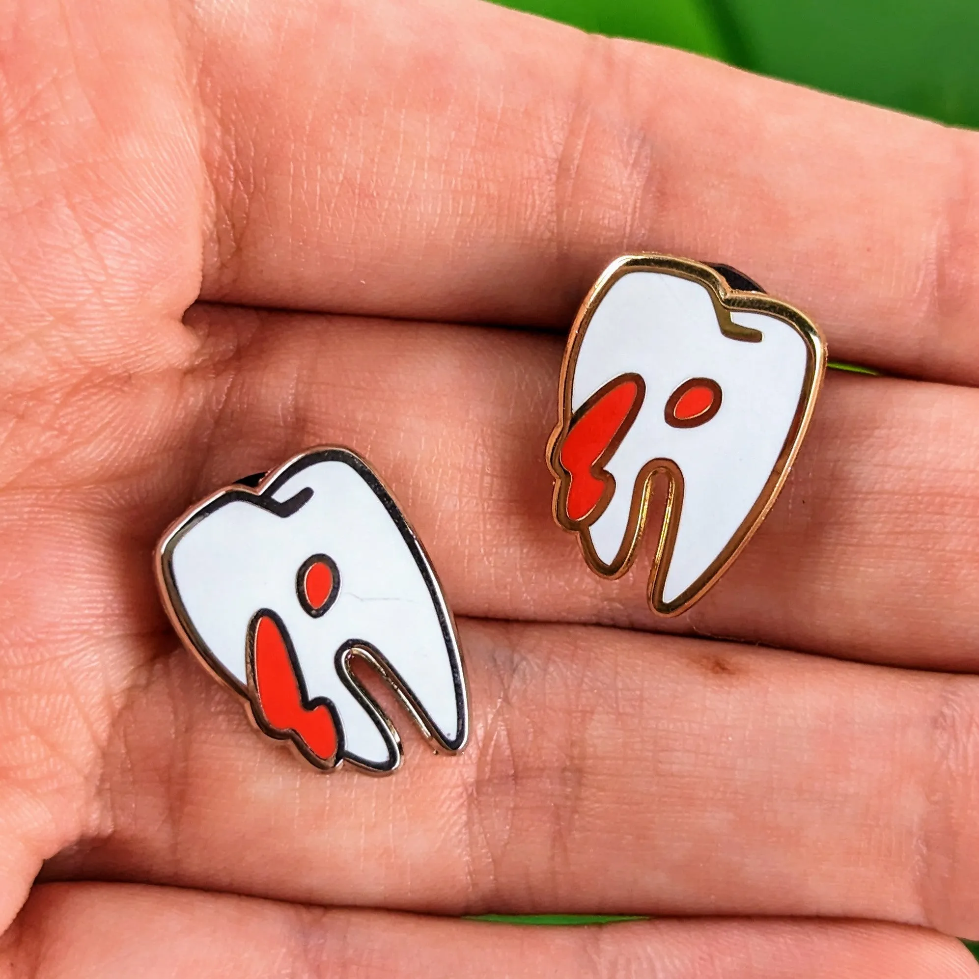 Tiny Teeth Enamel Pins