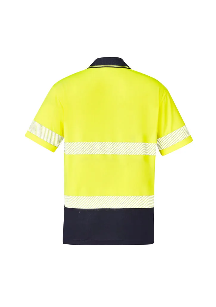 Unisex Hi Vis Segmented Tape Short Sleeve Polo