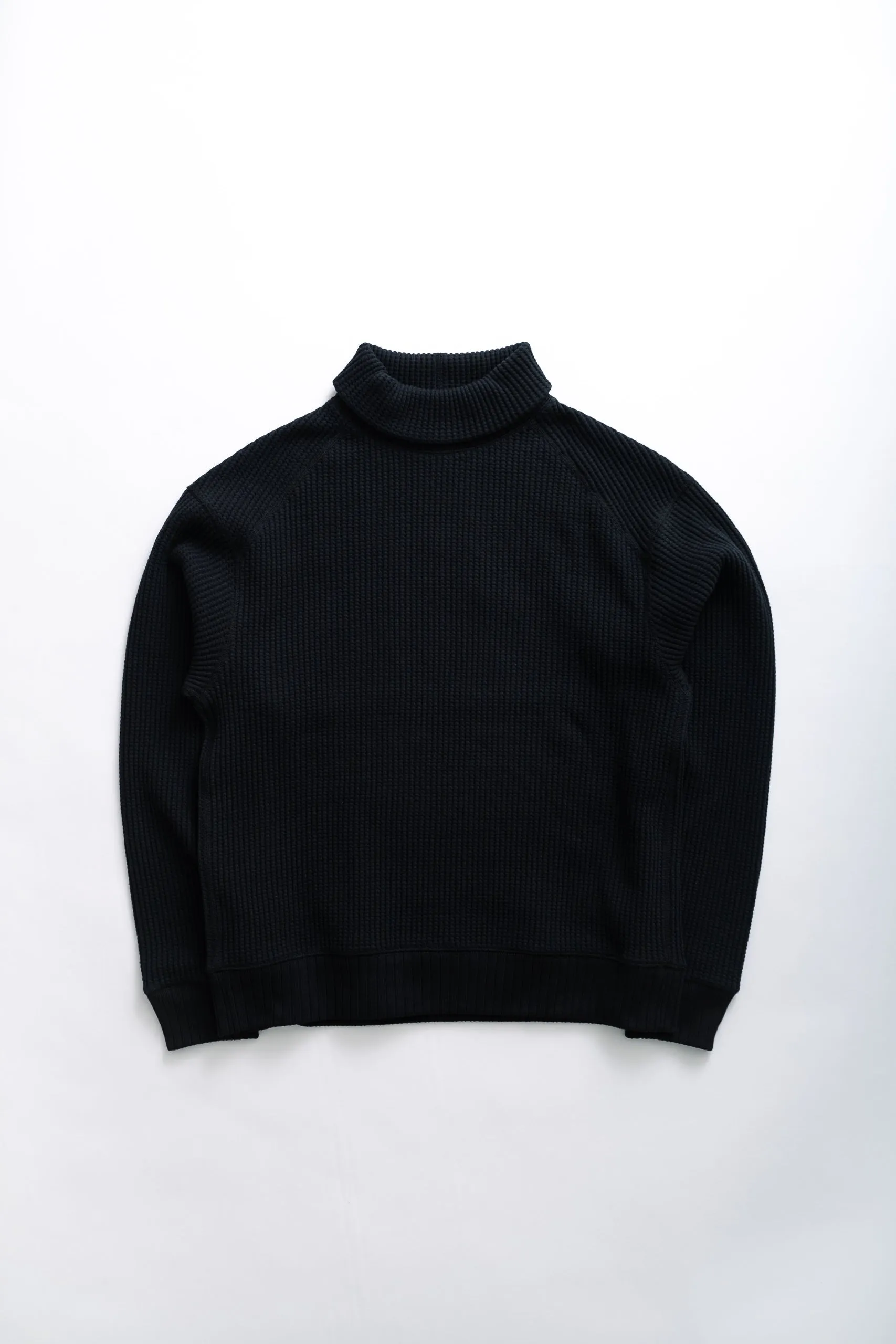 WAFFLE HIGHNECK - BLACK